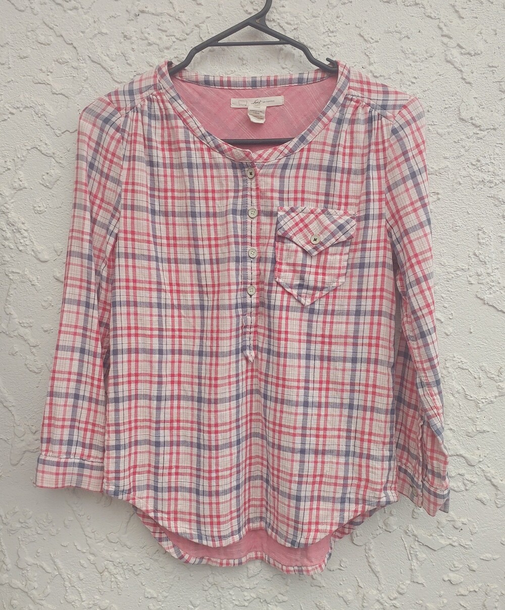 Levi's San Francisco Red Plaid Button-Front Shirt